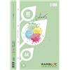 rambloc Ricambio rinforzato quaderni ad anelli Rambloc formato A4 colore verde - 5 mm - 90524355