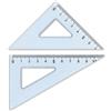Arda Set 2 squadre Arda Uni 12 cm da 45° + 60° in plastica termoresistente 70312SS