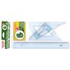 Arda Set disegno 3 pezzi per mancini Arda 2 squadre 45°e 60° + 1 righello 30 cm 70420MAN