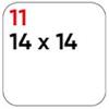 Markin Etichette bianche permanenti Markin Copiatabu 14x14 mm conf. 10 blister da 10 ff - X11011