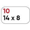 Markin Etichette bianche permanenti Markin Copiatabu 14x8 mm - conf. 10 blister da 10 ff - X11010