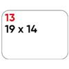 Markin Etichette bianche permanenti Markin Copiatabu 19x14 mm - conf. 10 blister da 10 ff - X11013