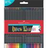 Faber-Castell Matite colorate Faber-Castell Black Edition - colori assortiti - astuccio in cartone - conf. 24 pezzi - 116424