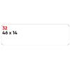 Markin Etichette bianche permanenti Markin Copiatabu 46x14 mm - conf. 10 blister da 10 ff - X11032