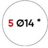 Markin Etichette permanenti Markin Copiatabu Ø 14 mm - bianco - conf. 10 blister da 10 ff - X11005