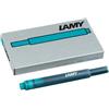 lamy Cartucce ricambio Lamy T10 in confezione da 5 colore inchiostro turchese 1202741