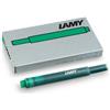 lamy Cartucce ricambio Lamy T10 in confezione da 5 colore inchiostro verde 1211478