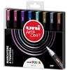 Uni Posca Marcatore Uni Posca punta media 8 colori metal assortiti M PC5MM 8P