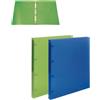 nikoffice Raccoglitore trasparente 4 anelli Nikoffice in colori assortiti Ø 30 - rigato - 01NIK177/2