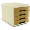 Arda Cassettiera Arda Vintage Caramel 4 cassetti 29,5x38,5xH.28,2 cm ocra - 18P4PCA