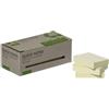 Q-Connect Foglietti riposizionabili riciclati Q-Connect gialli conf. 12 blocchetti da 100 fogli 38x51 mm - giallo - KF17323