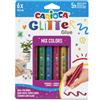 Carioca Conf. 6 blister da 6 colle Carioca colorate 10,5 ml - effetto glitter assortiti mix - 42112