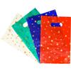 decoration Borsa Shopper Decoration Star Mix in PE - 25x40 cm colori assortiti - conf. 100 pz - SHE743MIX