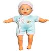BabyHerz Graziosa bambola per bambini - a partire dai 1 ai 2 anni in su, adatta come un vero bambino (blu con cappello)