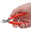 GAESHOW Mini Pinza da Taglio Diagonale, 107F1 Pinza a Taglio Laterale, Tronchesino dal Taglio Diagonali per Industria Elettronica, Lavorazione di Gioielli, Modellismo Pinze per Bigiotteria (L)
