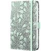SIGEL J6360 Agenda settimanale, formato A6, copertina rigida, verde e nero, certificato FSC