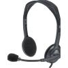 Logitech STEREO HEADSET H111 Auricolare Cablato A Padiglione Ufficio Grigio
