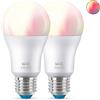 PHILIPS WiZ Lampadina smart A60 E27 x2