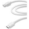 Cellularline 38570 2m USB A USB C Maschio Maschio Bianco cavo USB