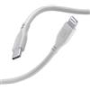 Cellularline - Soft cable 120 cm - USB-C to Lightning Cavo da USB-C a Lightning Grigio