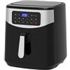 Melchioni - Friggitrice ad Aria ISABEL 9L - 3Kg - Display Touch Screen - Timer - 10 Programmi Preimpostati -1800 W - Nero