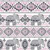 Homemania Tappeto arredo, Tappeto Stampato Elephant Life, Multicolore