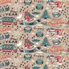 Homemania Tappeto per Bambini, Tappeto Stampato Happy New Year, Multicolore
