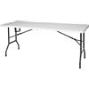 WELL HOME MOBILIARIO & DECORACIÓN Well Home Tavolo pieghevole bianco 180x70x74cm con meccanismo di bloccaggio automatico