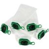 vhbw 5x sacchetto compatibile con Vorwerk folletto VB100, EBB100, FP100 aspirapolvere- microfibra, 25cm x 10cm Bianco