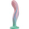 AMAZBEE Dildo anale realistico Design convesso Piccolo Medio Grande Silicone Plugs Masturbatore Prostata Expander Adatto per coppie Uomini Donne SM Sex Toys (Pink-M)