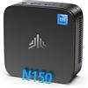 NiPoGi E1 Mini PC Twin Lake N150 (Meglio di N100,3,6 GHz) W-11 Pro 16 GB RAM/512 GB M.2 SSD, Mini computer DP 1.4+HDMI 2.0 Desktop PC 2.4+5G WiFi,BT4.2/RJ45,4K@60HZ UHD Dual Display per Ufficio