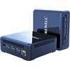 TUREWELL HSI 100 Mini PC, Mini PC Desktop con Alder Lake-N100, 16G DDR4 RAM 512GB SSD, WIFI6, 3 HD 2.1/BT 5.2/1000M Standard RJ-45, visualizzazione su 3 schermi