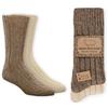 Wonky Line Calze Lana Naturale Invernali Unisex - 2 Paia Calzini Termici Spessi Caldi Traspiranti Donna Uomo - Morbidi Elastici Maglia Termoregolante Casa Ufficio- Antracite&Naturale - 39/42