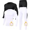 Towintec Intimo Termico Uomo Set Pantaloni Termici Asciugatura Palestra Biancheria Intima Termica Abbigliamento Termico Invernale Compressione Traspirante Riscaldante Biancheria Funzionale Running