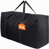 Lifewit Grande Borse Trasloco Oxford, Scatoloni per Trasloco Pieghevole, Contenitori Vestiti Trapunte Coperte, Nero, 90L, Set 1