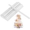 SZSLMY 24 Pz Pioli per Torte a Piani, Supporti per Torta Piani, 24cm Tasselli per Torta, Bastoncini per Torta di Plastica Riutilizzabili, Aste di Supporto per Torte a Più Piani Impilamento Supporto, Bianca