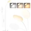 Mojimdo 160LED Lampada da terra [3 colori e 10 luminosità] Lampada da lettura LED sottile da terra, luce a collo d'oca flessibile regolabile e dimmerabile per camera da letto per bambini, ufficio