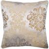 The HomeCentric Beige 30x30 cm Seta Jacquard Cuscino Divano, Damasco, Jacquard Seta Federa Cuscino Letto, Vittoriano Astratto Federa x Divano - Rococo Fantasy