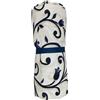 SalGiu Telo Arredo Copritutto Fantasia Ghirigori Rosa Gran Foulard Multiuso in Cotone Matrimoniale 240x260 cm (Blu)