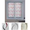 Home Tresor - Coppia Tendina a Vetro Moderna per Interni Tende a Righe Finestra e Portafinestra Cucina Camera Salotto Onde Colorate Debora - 2 Pannelli 80 x 150 cm. Beige