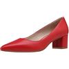 DREAM PAIRS Décolleté da Donna con Tacco Grosso a Punta, Scarpe Eleganti Comodi Classici, Size 37, Rosso/Pu, DPU212