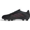 adidas Copa Pure III Club FG/MG Football Boots, Scarpe da Calcio Unisex-Adulto, Core Black/Carbon/Lucid Red, 41 1/3 EU
