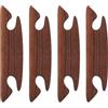 BENECREAT 4 Pezzo di Navette per Telaio per Maglieria in Legno, Navetta per Tessitura Marrone, Strumenti per Telaio per Tessitura A Maglia Realizzati A Mano per La Tessitura, 12x2.6cm