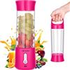 Canareen Frullatore Elettrico Frullatore Portatile - Blender da 500ml per frullati e succhi | Mini frullatore smoothie USB ricaricabile da 4000 mAh con 6 lame per palestra sportiva da viaggio (Rosso)