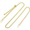 QUARKZMAN Catena per Borsa a Tracolla, 130cm Catene per Borse Regolabili Cinghia Ricambio Tracolla Catena Borse per Borse Pochette Portafogli Fai Da Te, Oro