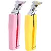 Mumusuki 2Pcs Anti-Hot Clip multifunzione in acciaio inox piatto morsetto ciotola Clip anti hot tong pentole pinze attrezzo da cucina(Rosa)
