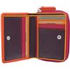 Visconti Rainbow Pelle Ladies Purse Style RB53 RFID blocco Arancione Multi