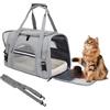 ZSMJAER Borsa Trasportino Gatto, Trasportino Gatto Morbido, Trasportino Pieghevole per Cani, Trasportino per Cani e Gatti di 10kg,- Arieggiato su 4 Lati, di Cuscino Estraibile