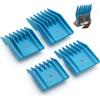 AIRERA Set di 4 pettini professionali in stile A5, 76926-900, 1/8, 1/4, 3/8, 1/2, compatibili con Oster Classic 76 A5 Andis AG BG Wahl KM Pet Groomers (blu)