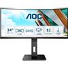 AOC Monitor AOC CU34P2A 34'' UWQHD VA 1 ms LED Nero